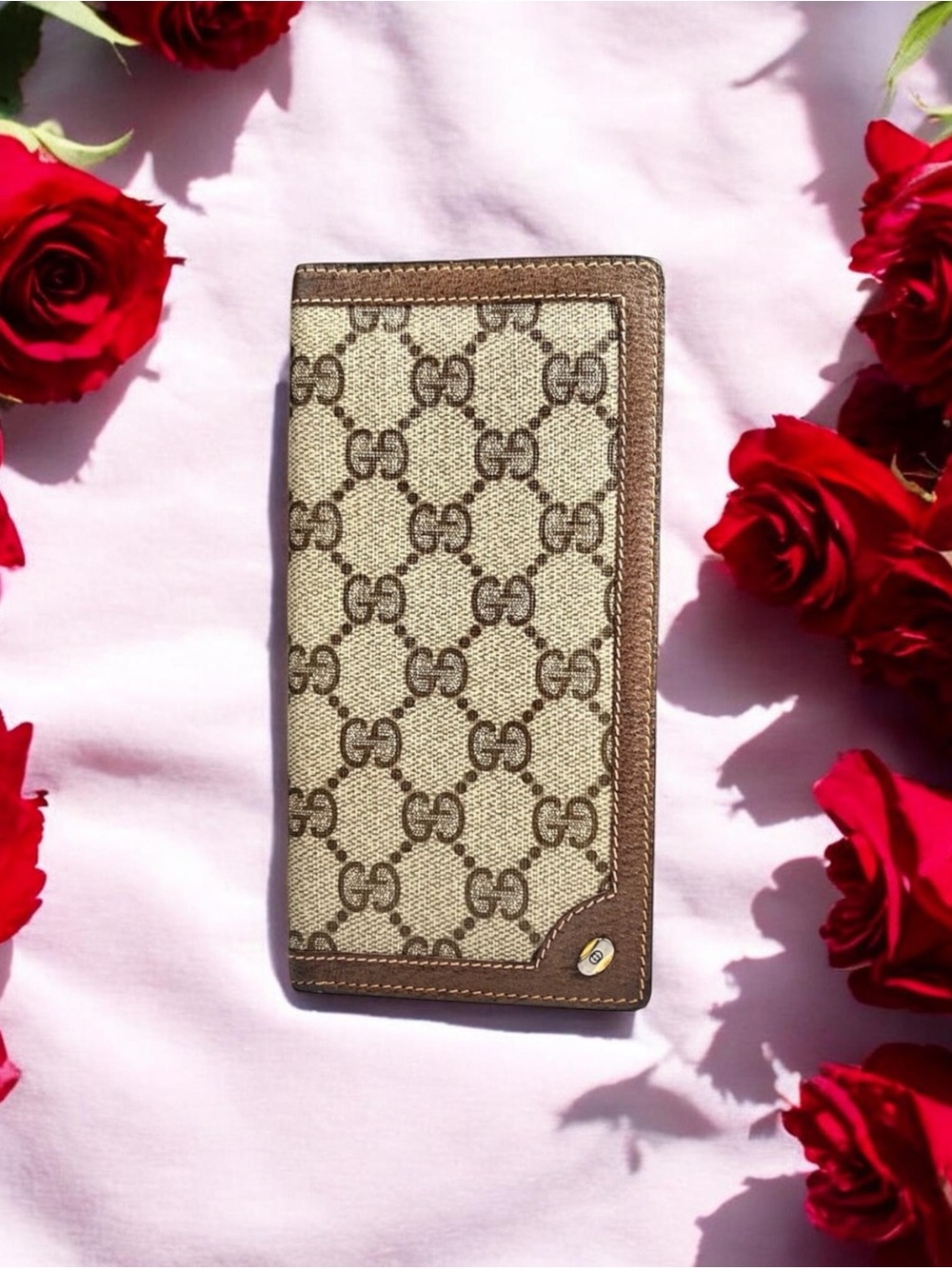 Gucci Beige and Brown Wallet and check book - Picture 5 of 11
